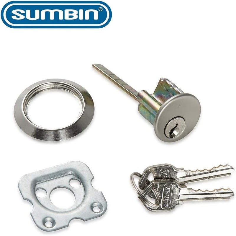 Jimmy Proof Night Latch for Front Door Silvery Color